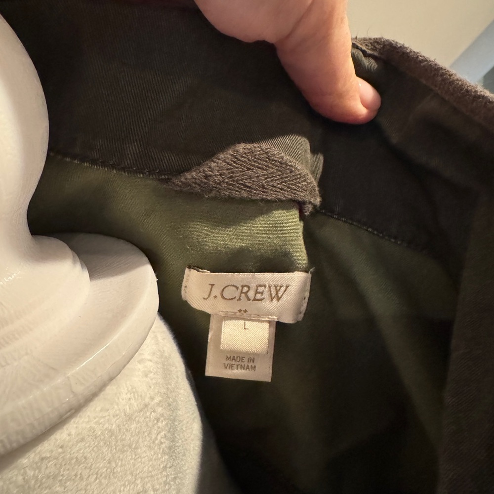 J. Crew Dark Olive Utility Jacket - Picture 3 of 3